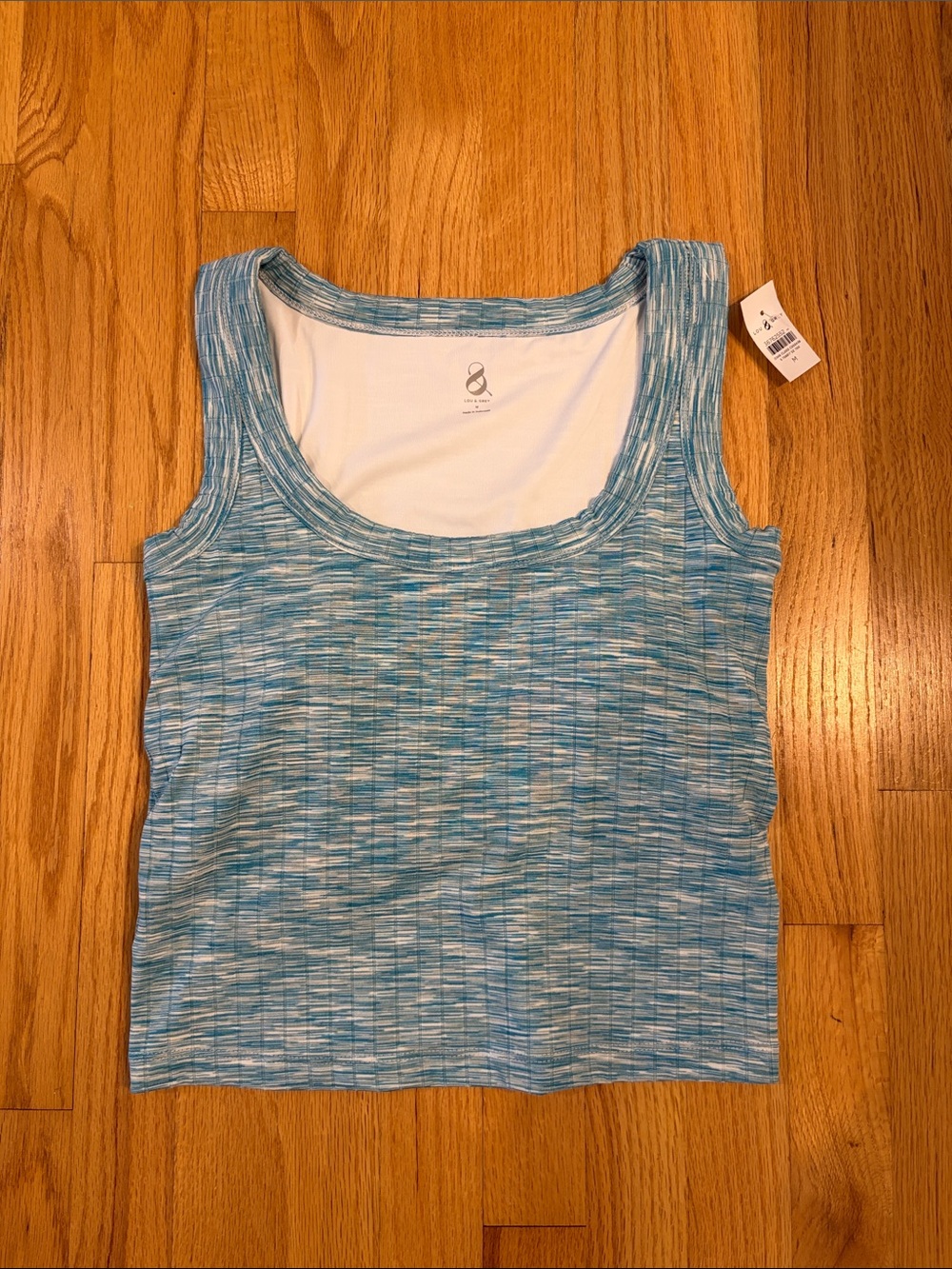 Lou & Grey Spacedye Ribbed Bra Tank Top